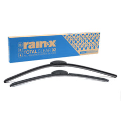 Rain‑X front packaging showing 24" and 18" blades and value two‑pack benefit