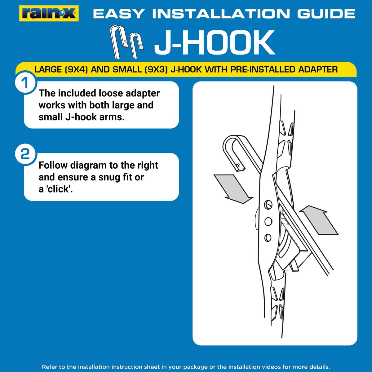 Rain‑X packaging back with QR code for installation videos and quick step‑by‑step help