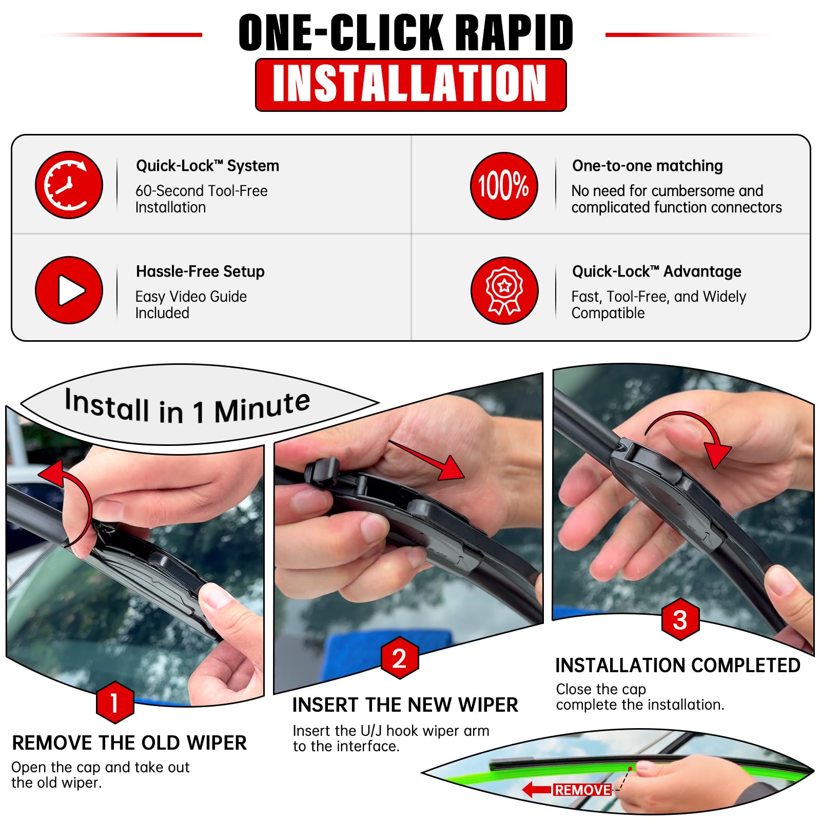 Raintok zinc alloy base detail ensuring stable wiping performance and durable support