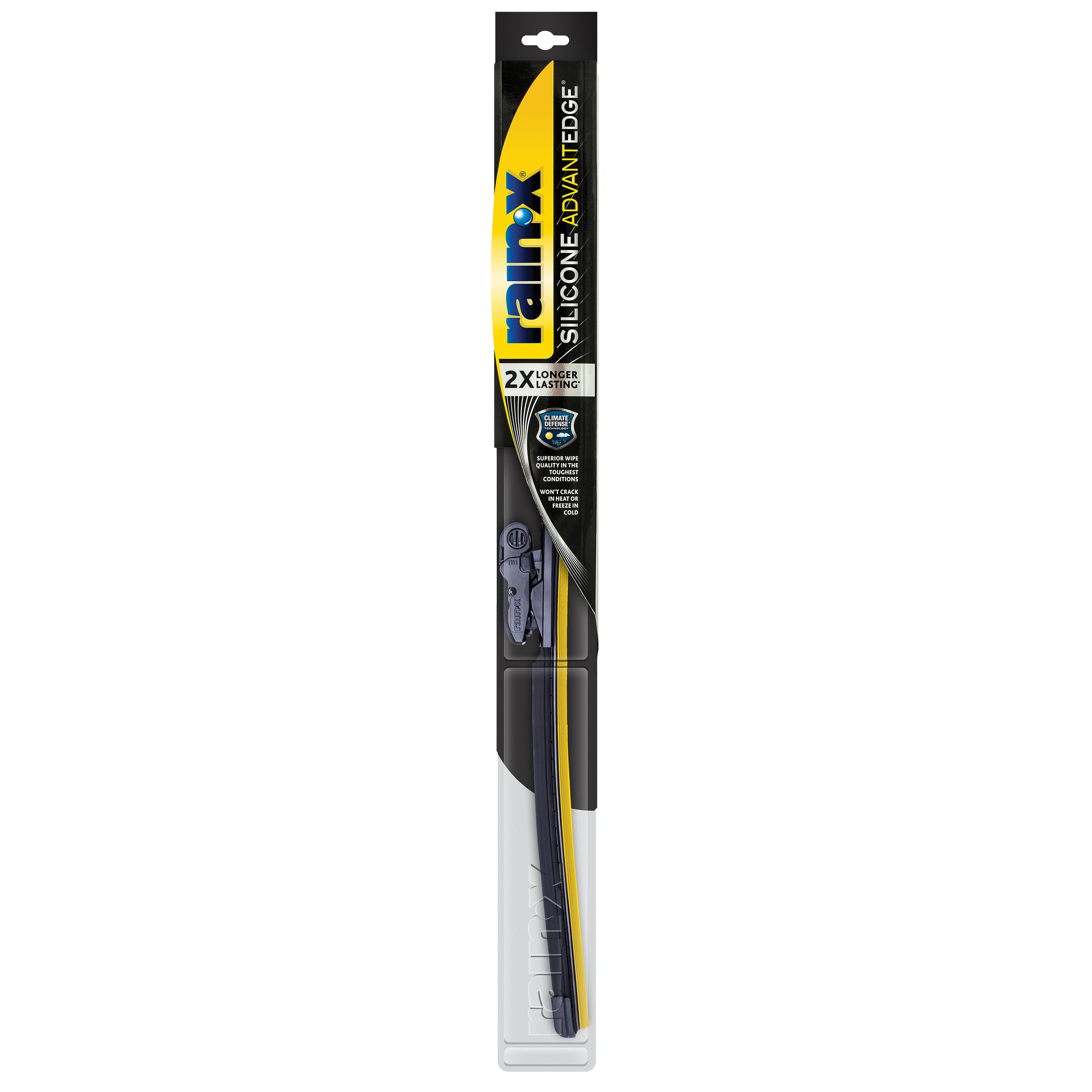 Rain‑X front packaging showing 18 inch blade and features for easy selection