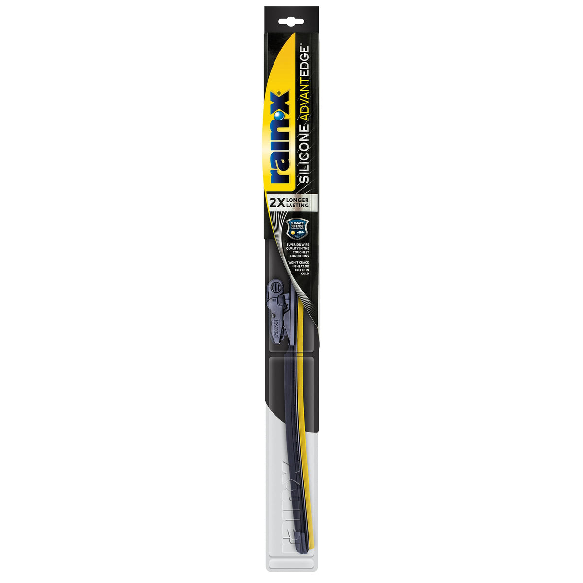 Rain‑X front packaging showing 18 inch blade and features for easy selection