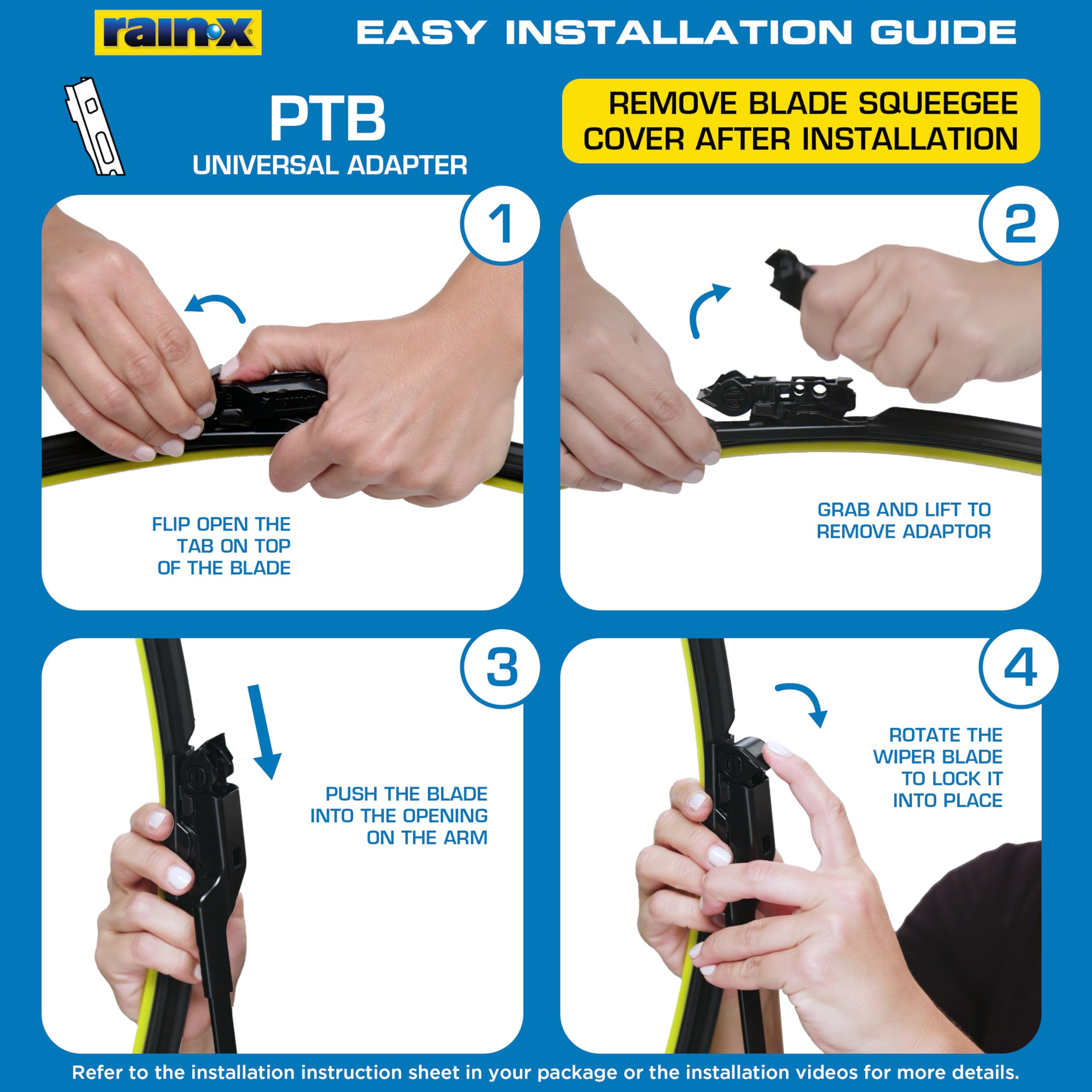 Rain‑X blade length beside ruler showing 18 inch size for correct fit