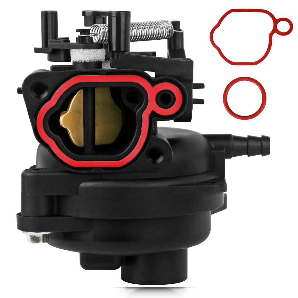 Rakiyada carburetor front view showing ports and mounting faces for easy fit
