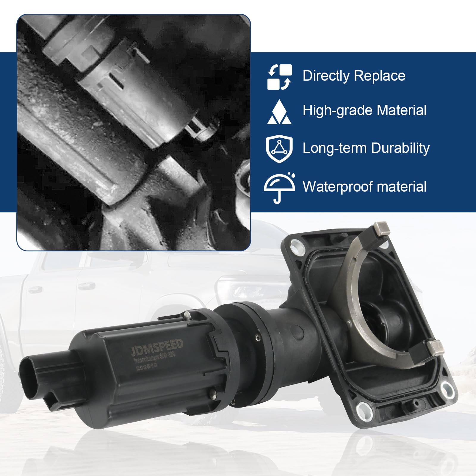 RALBDX actuator installed under Ram 1500 axle improving traction when engaged