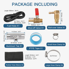 RALZAOTO complete kit layout with all parts visible and easy-install benefit