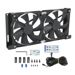 RALZAOTO front vent assembly showing dual fans, improves fridge vent airflow