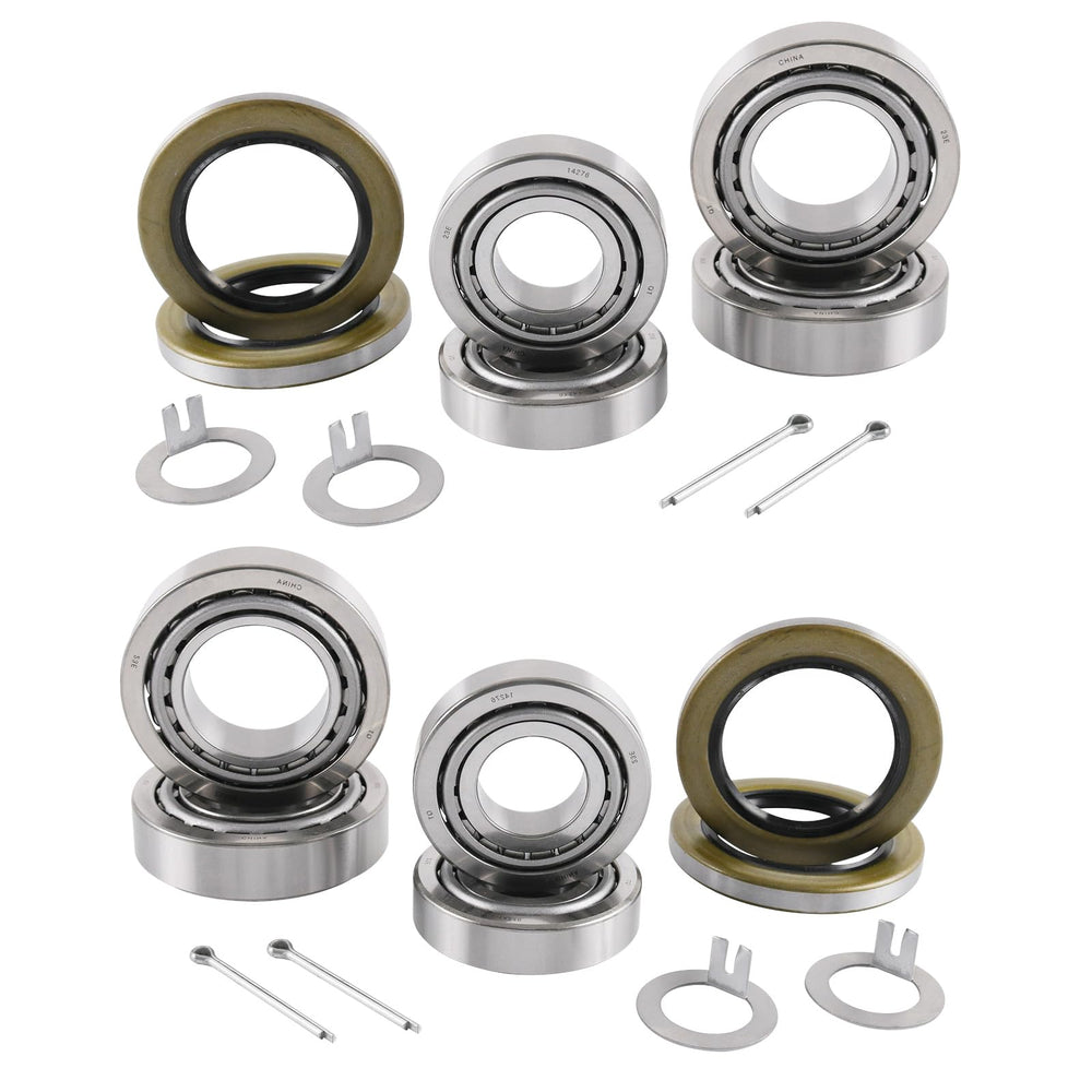 RALZAOTO tang washer and cotter pin close view showing secure castle nut retention