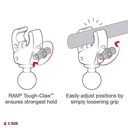 RAM MOUNTS 1.5 inch C-size rubber ball detail for accessory compatibility