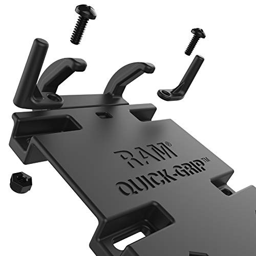 RAM MOUNTS dimensions scale with ruler showing exact height and width ranges for fit
