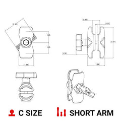RAM MOUNTS interior spring close-up illustrating quick-release operation and easy repositioning