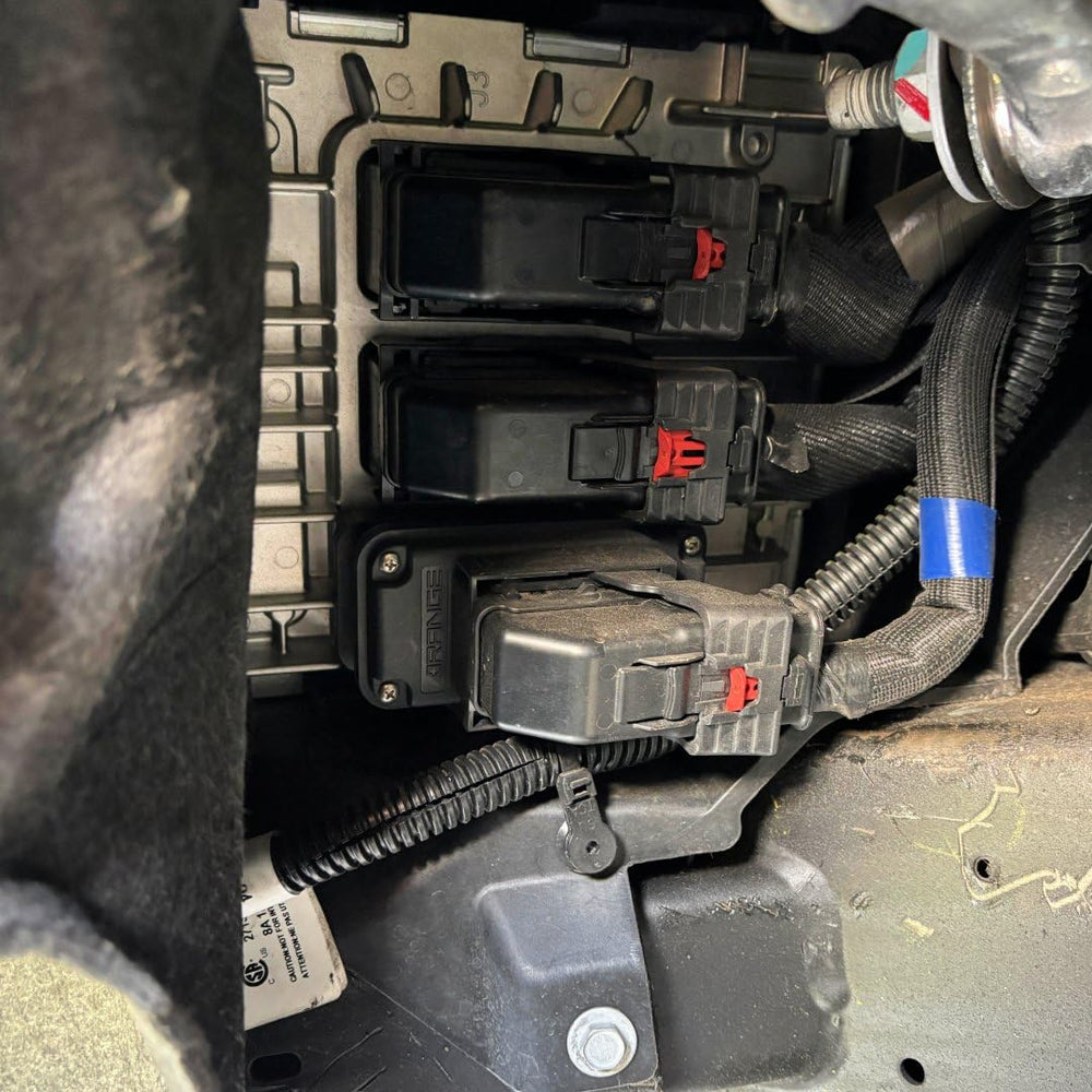 Range Technology RA007 installed in engine bay for easy reversible integration