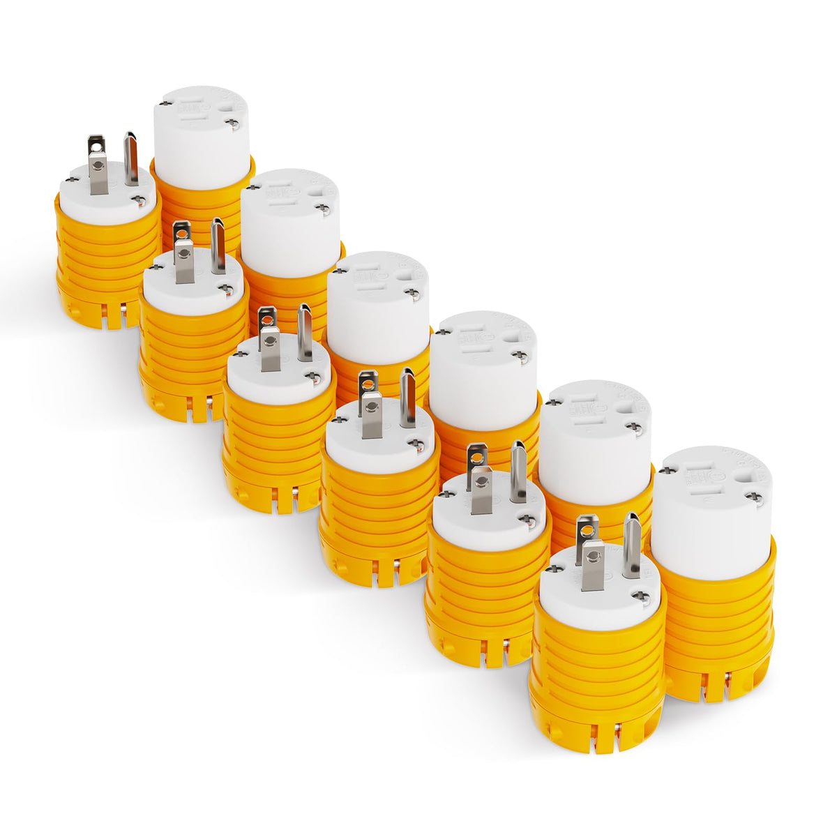 RVGUARD front packaging with six replacement extension cord ends and clear label, quick repair solution
