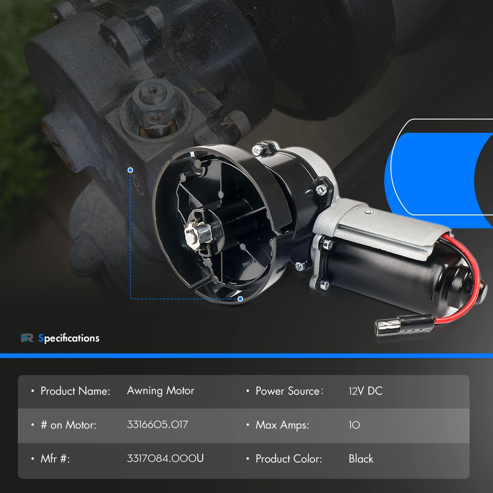 RANHAOYUYUL motor being installed on an RV showing user-friendly replacement