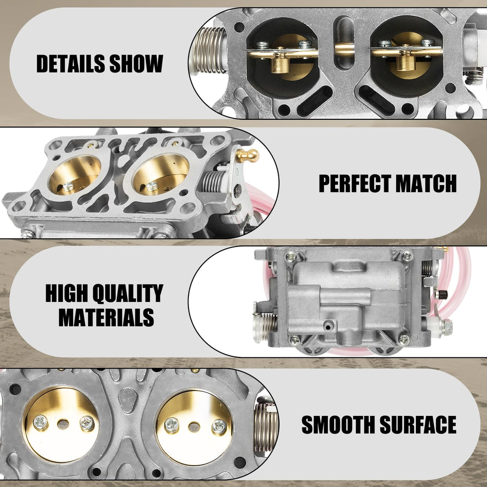 RANSOTO carburetor with ruler for scale showing compact, direct-fit replacement