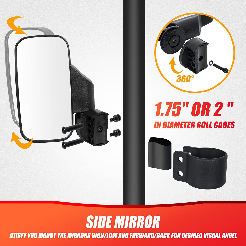 RANSOTO center mirror ball-joint detail enabling precise adjustment