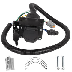 RANSOTO front socket overview showing both 4-way and 7-way connectors for versatile towing