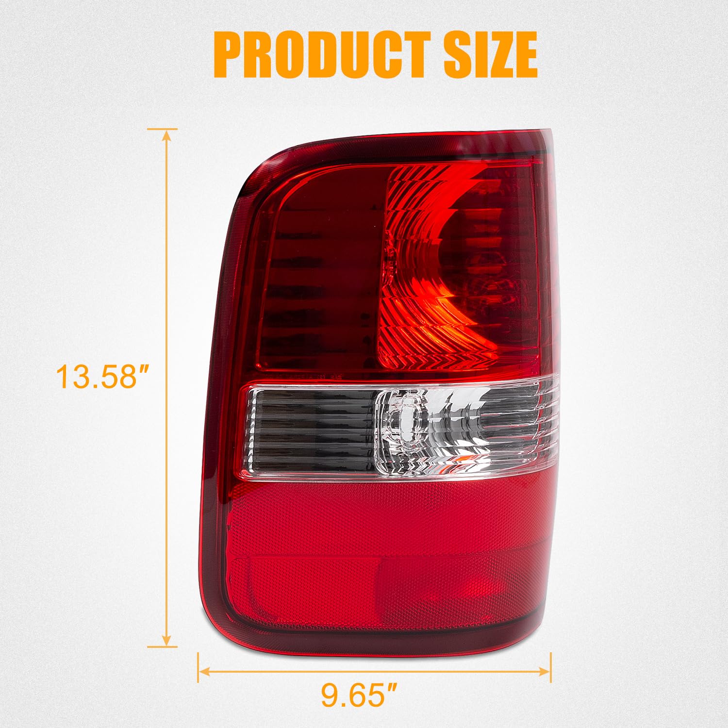 RANSOTO close-up of tail light lens detailing clarity and enhanced brightness