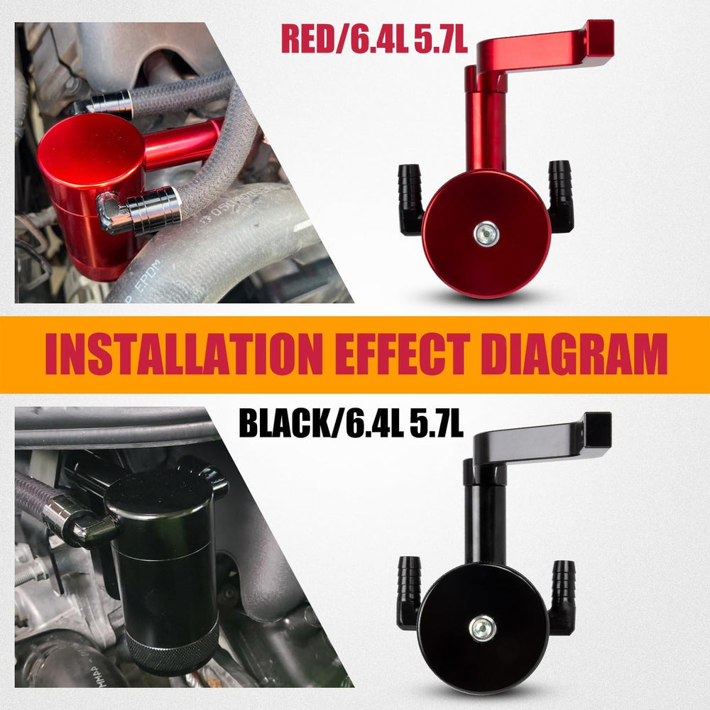 RANSOTO catch can on workbench with tools indicating straightforward DIY install benefit
