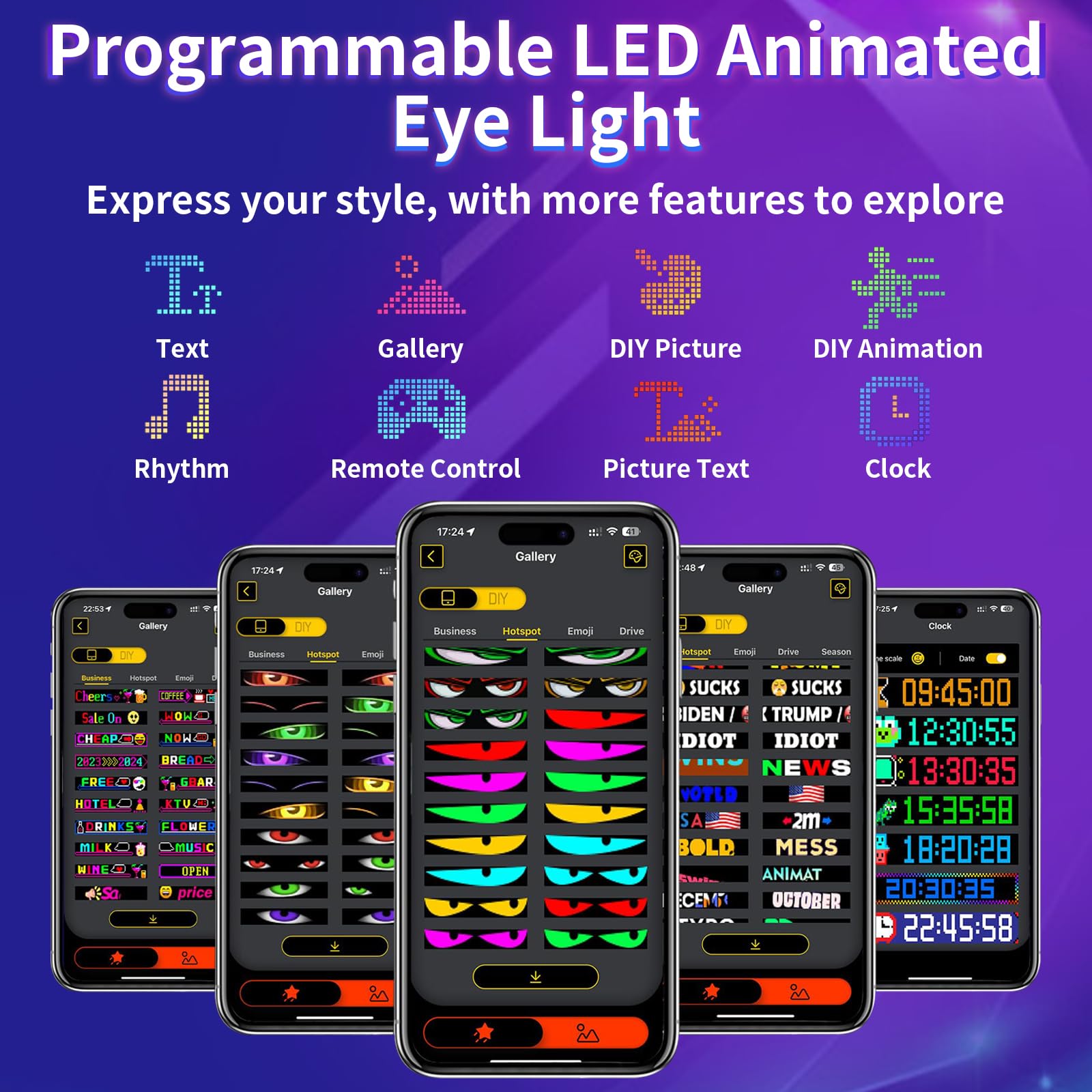 RAOZBE remote and smartphone app controls showing intuitive customization options