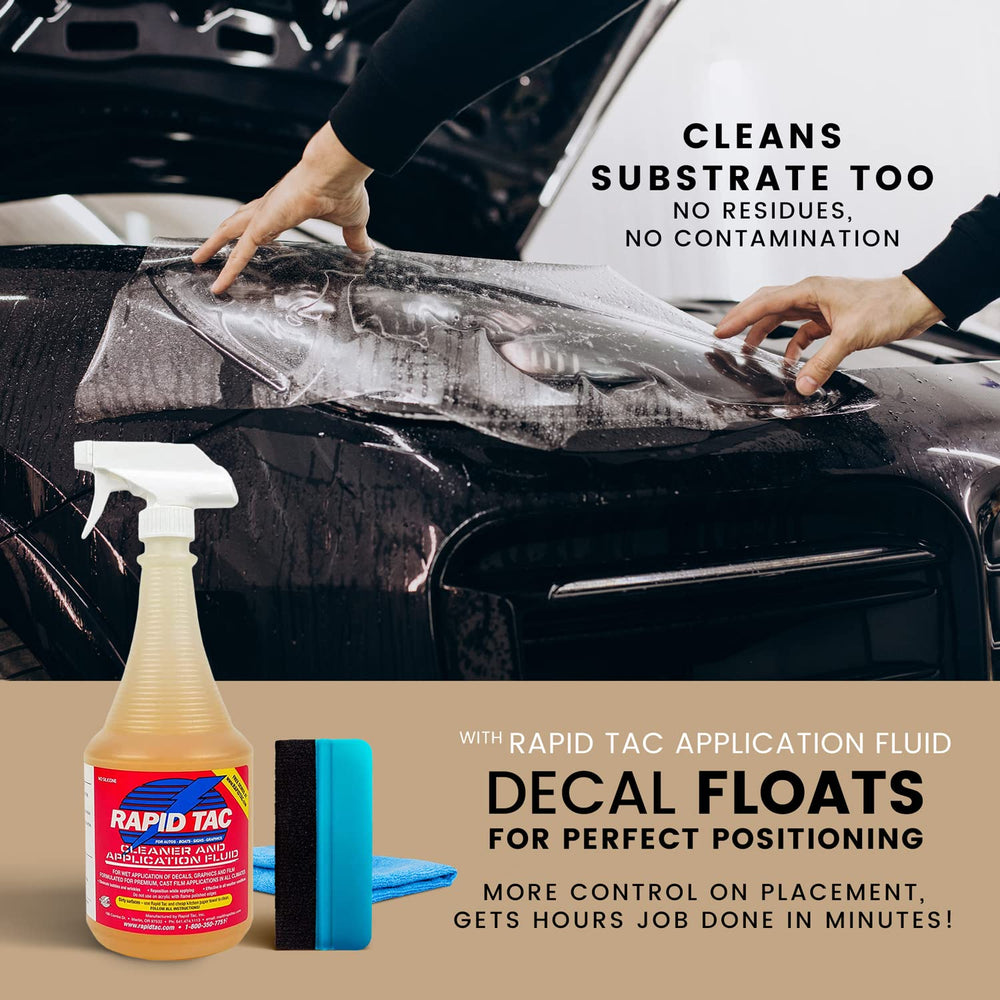 Rapid Tac full kit staged with wrap materials for faster, bubble-free installation