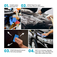 Rapid Tac microfiber towel texture ready for clean, lint-free surface prep