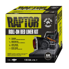 RAPTOR roll-on front view showing kit and roller for easy DIY protection