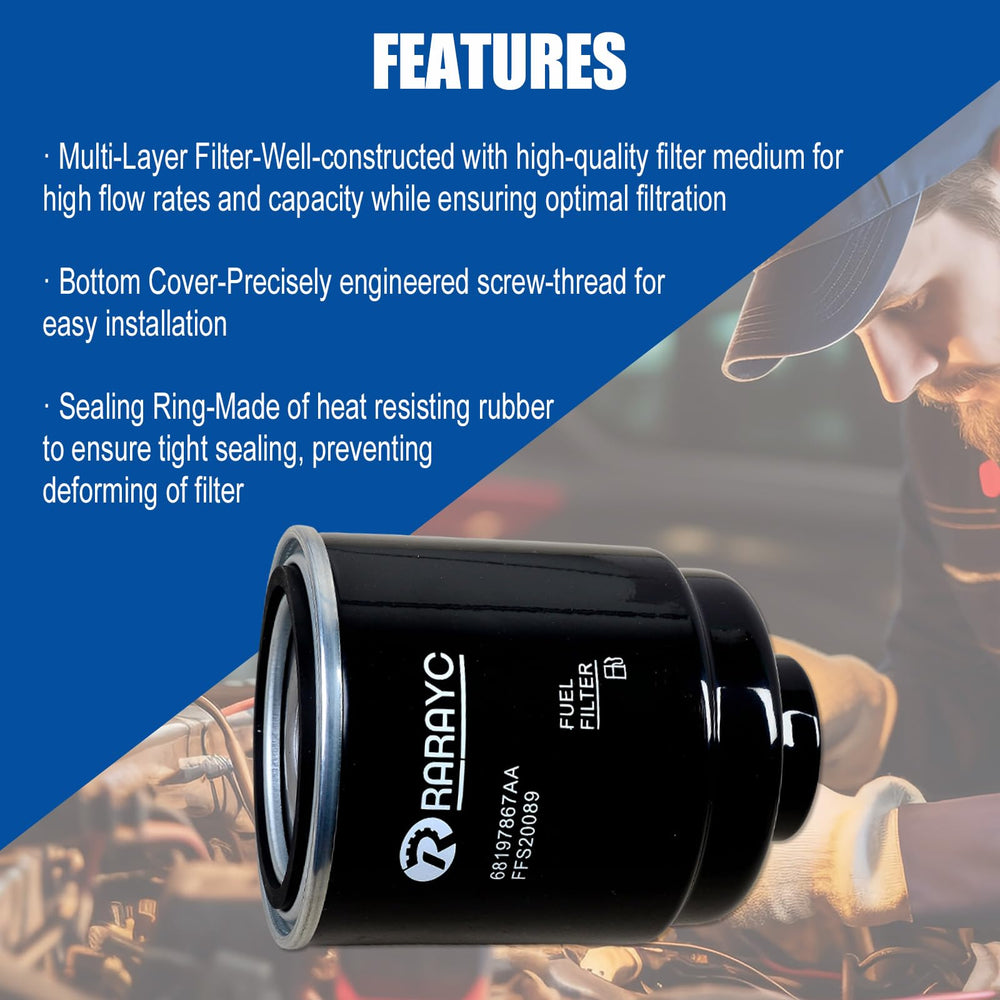 RARAYC engine air filter pleats highlighting increased airflow and dust capture