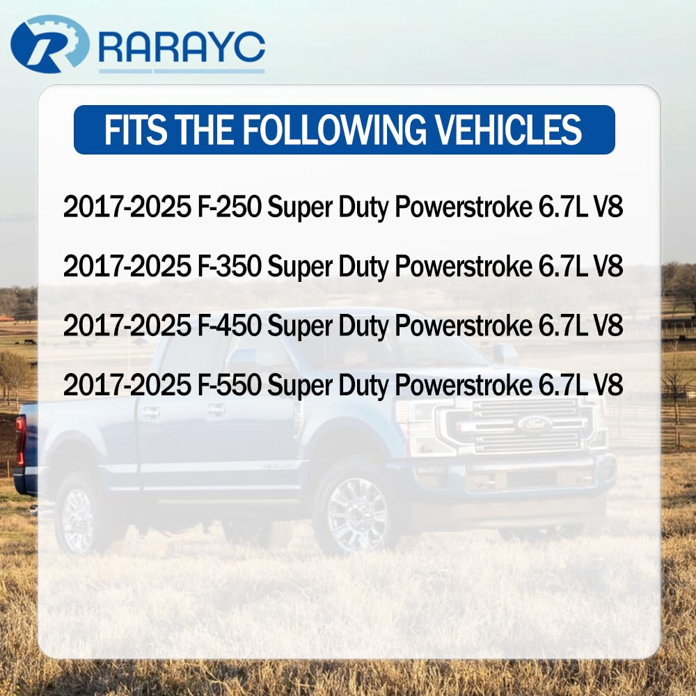 RARAYC filter top label and fuel ports close view, ensures correct fit and identification