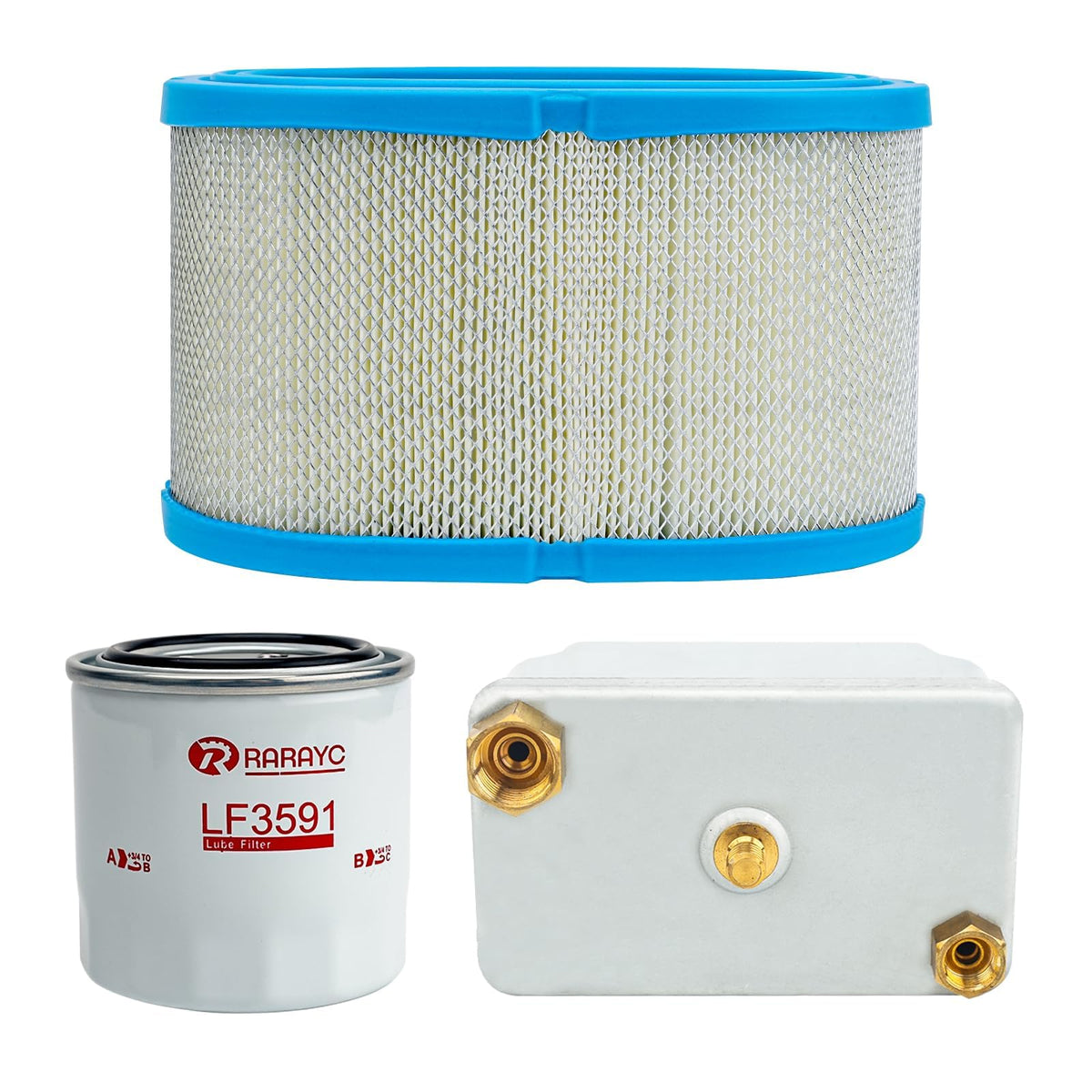 RARAYC front packaging kit showing all three filters and clear labeling, ensures correct parts