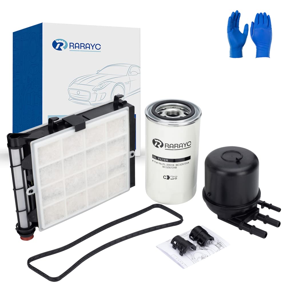 RARAYC fuel filter front assembly showing housing and mount, protects engine components