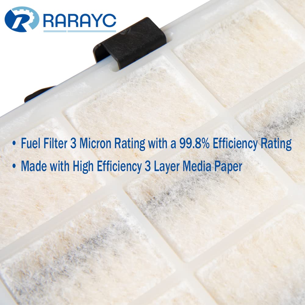 RARAYC filter installed in engine bay of Ford Super Duty, improves fuel system reliability