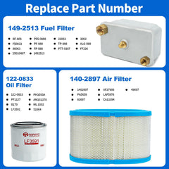 RARAYC spin-on oil filter detail with gasket visible, speeds safe oil servicing