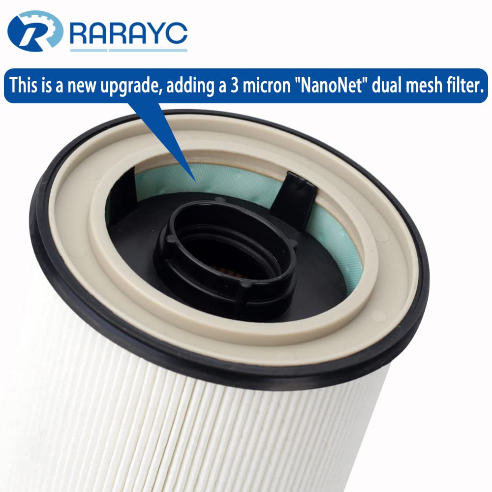 RARAYC primary filter side view demonstrating sturdy construction and sealing
