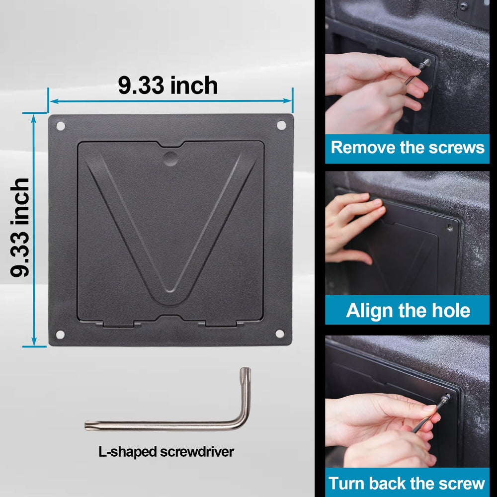 RAVOTOM cover held by hand to show compact scale and fit