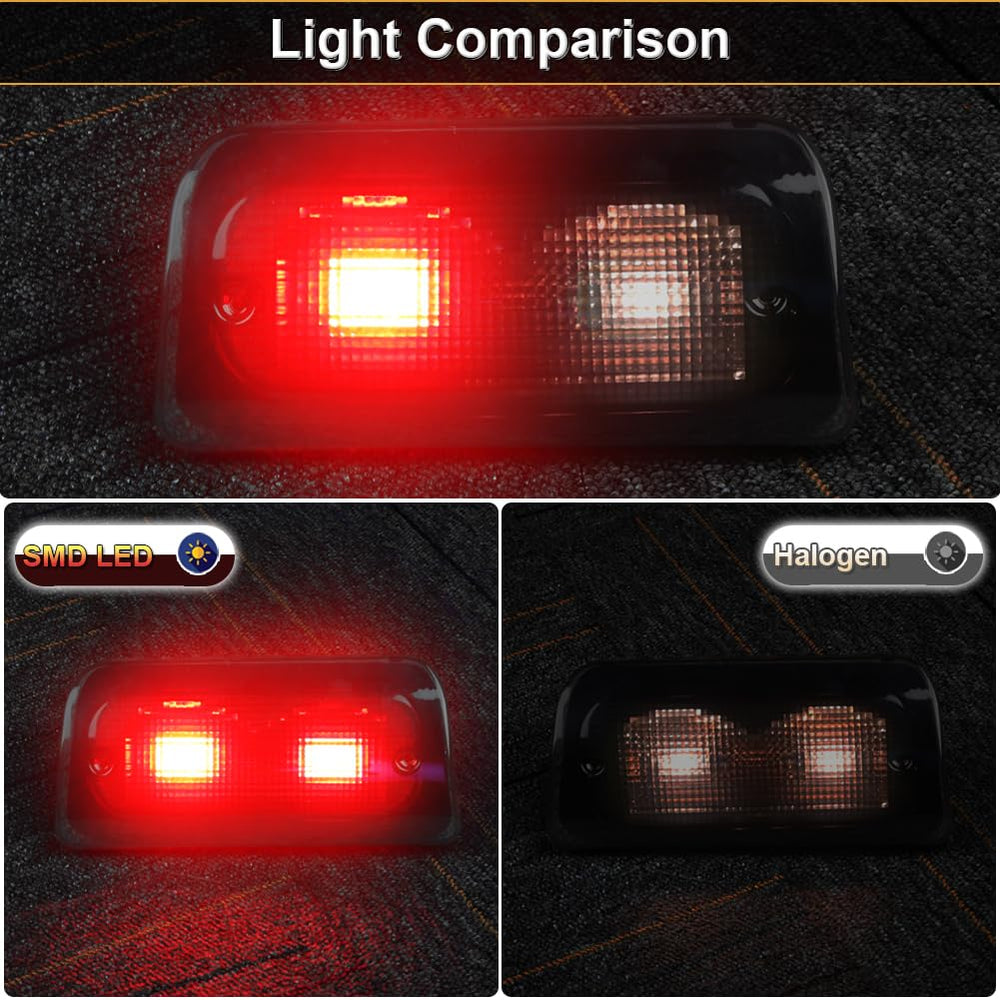 RAVSOFT high mount stop lamp installed on truck rear enhancing brake light recognition