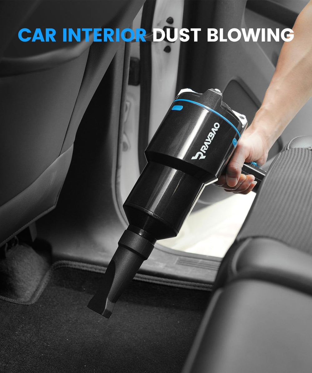 RAYBAO used inside car dashboard clearing vents and moisture for detailed cleaning benefit