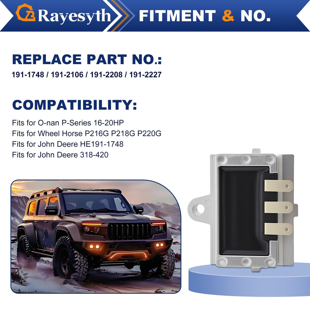 Rayesyth coil mounting details showing bolt holes and vibration-resistant design benefit