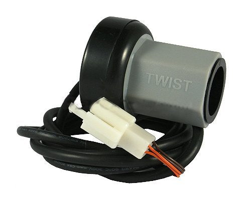 Razor twist-grip throttle front view showing connector and reliable fit