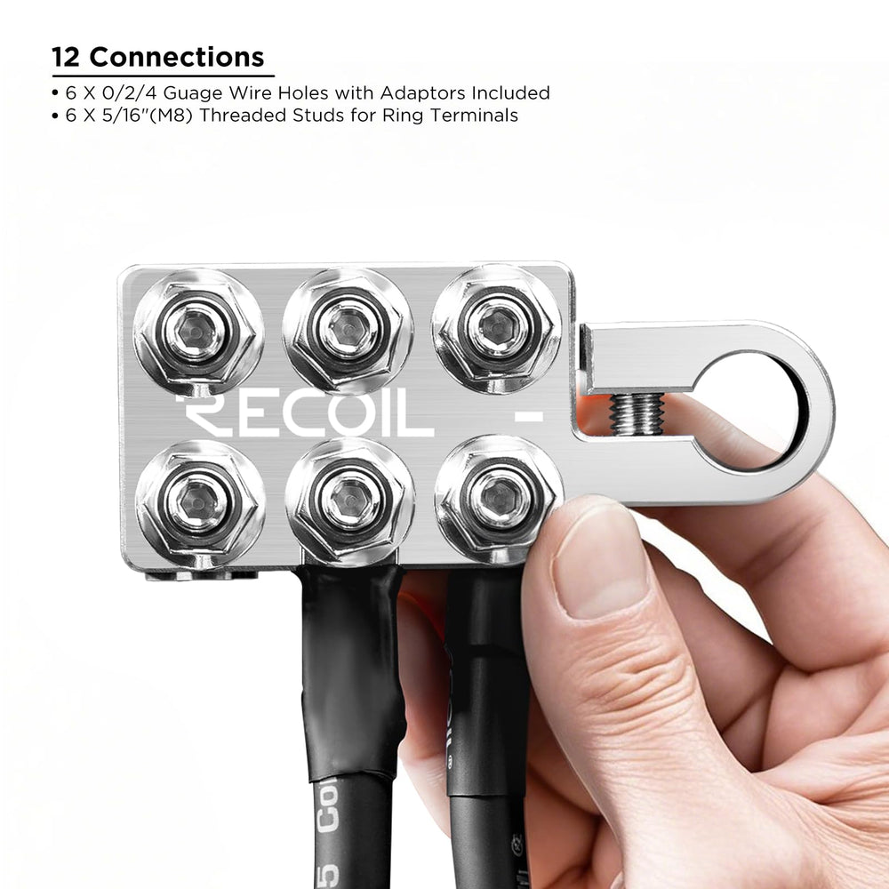 RECOIL ABT12 with multiple cables attached illustrating organized multi-device wiring