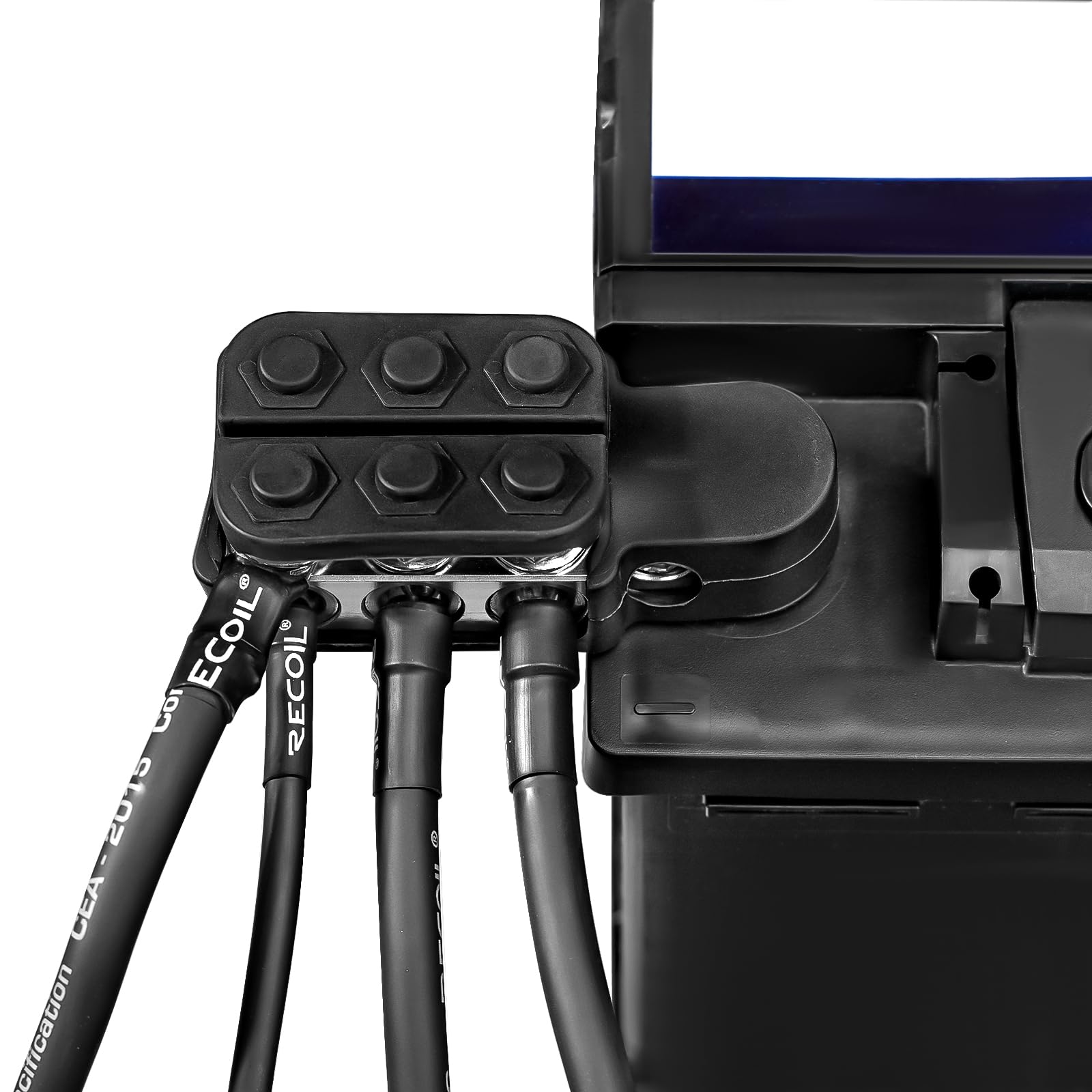 RECOIL ABT12 threaded studs and oversized set screws showing vibration-resistant hold