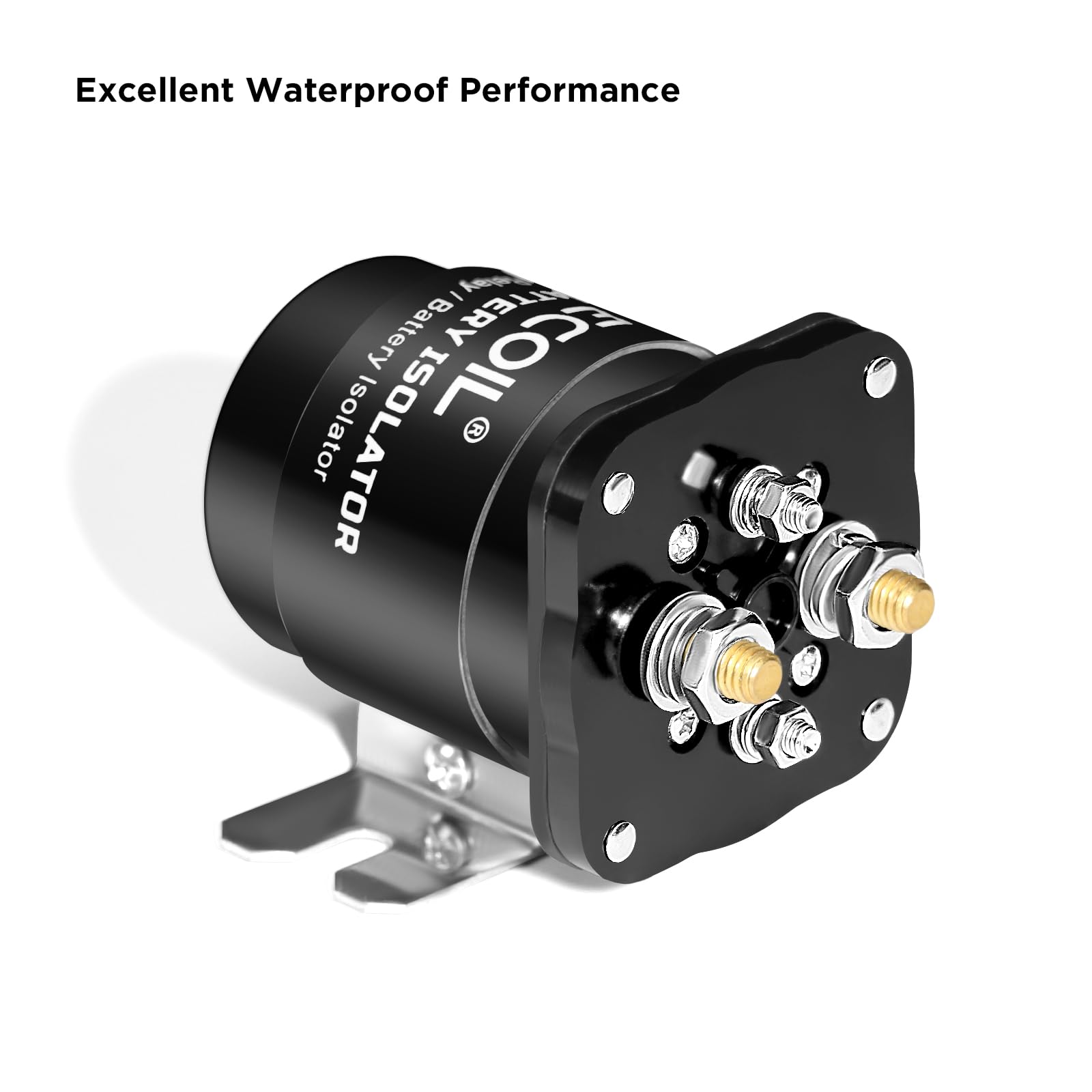 RECOIL BRL500 installed in a vehicle illustrating protected dual-battery setup and safe operation