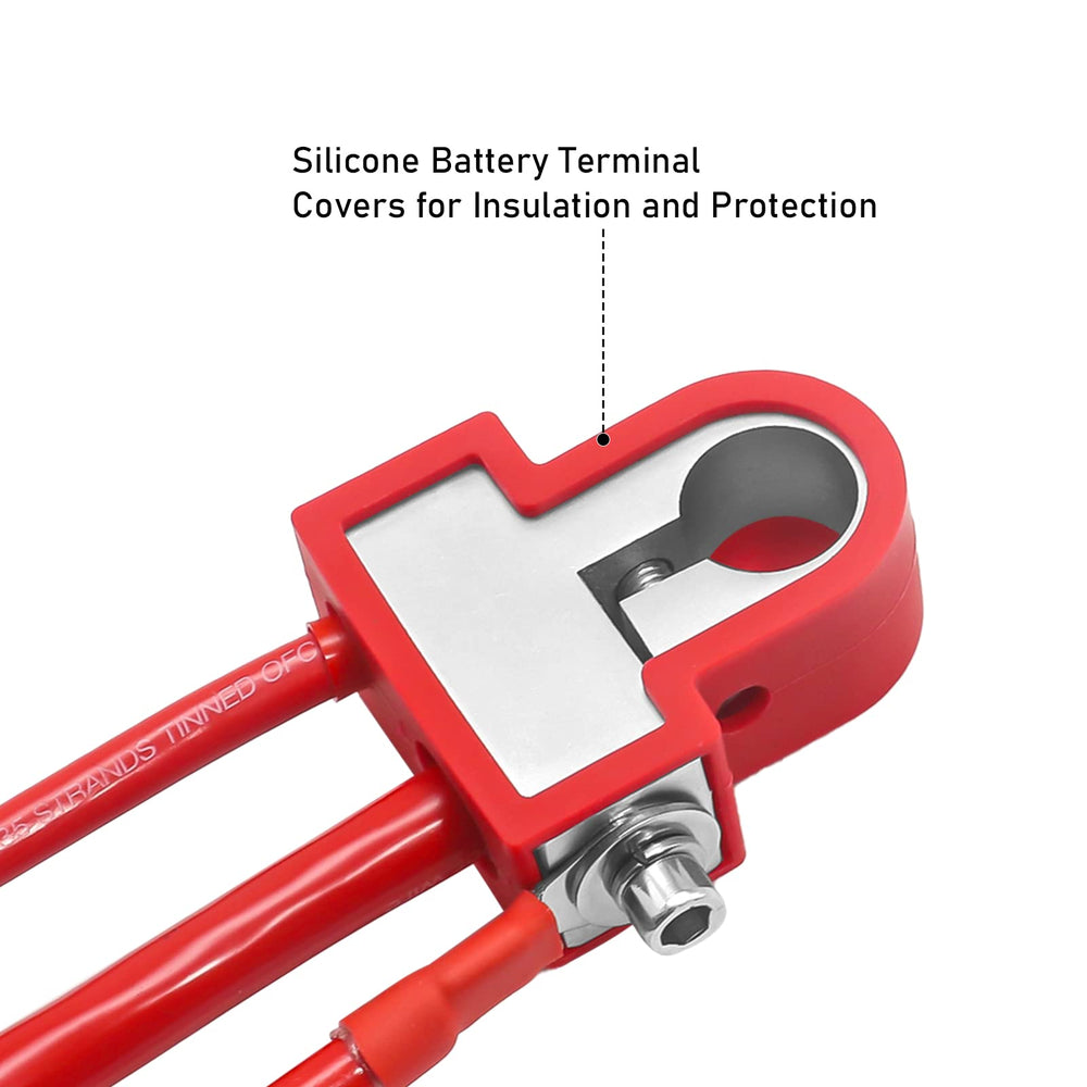 RECOIL showing 0/2/4 and 4/8 gauge outputs with labeled ports for multi-gauge wiring convenience