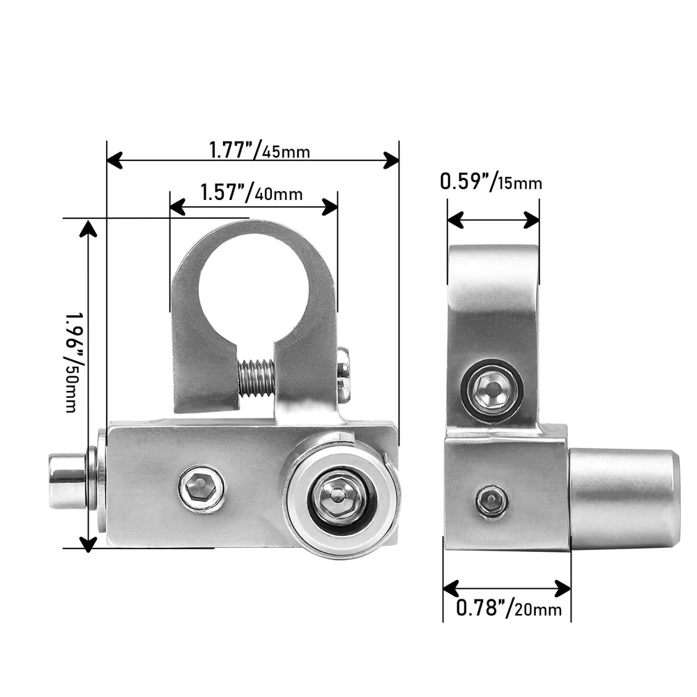 RECOIL beside ruler for scale to show compact size and easy fit in battery trays