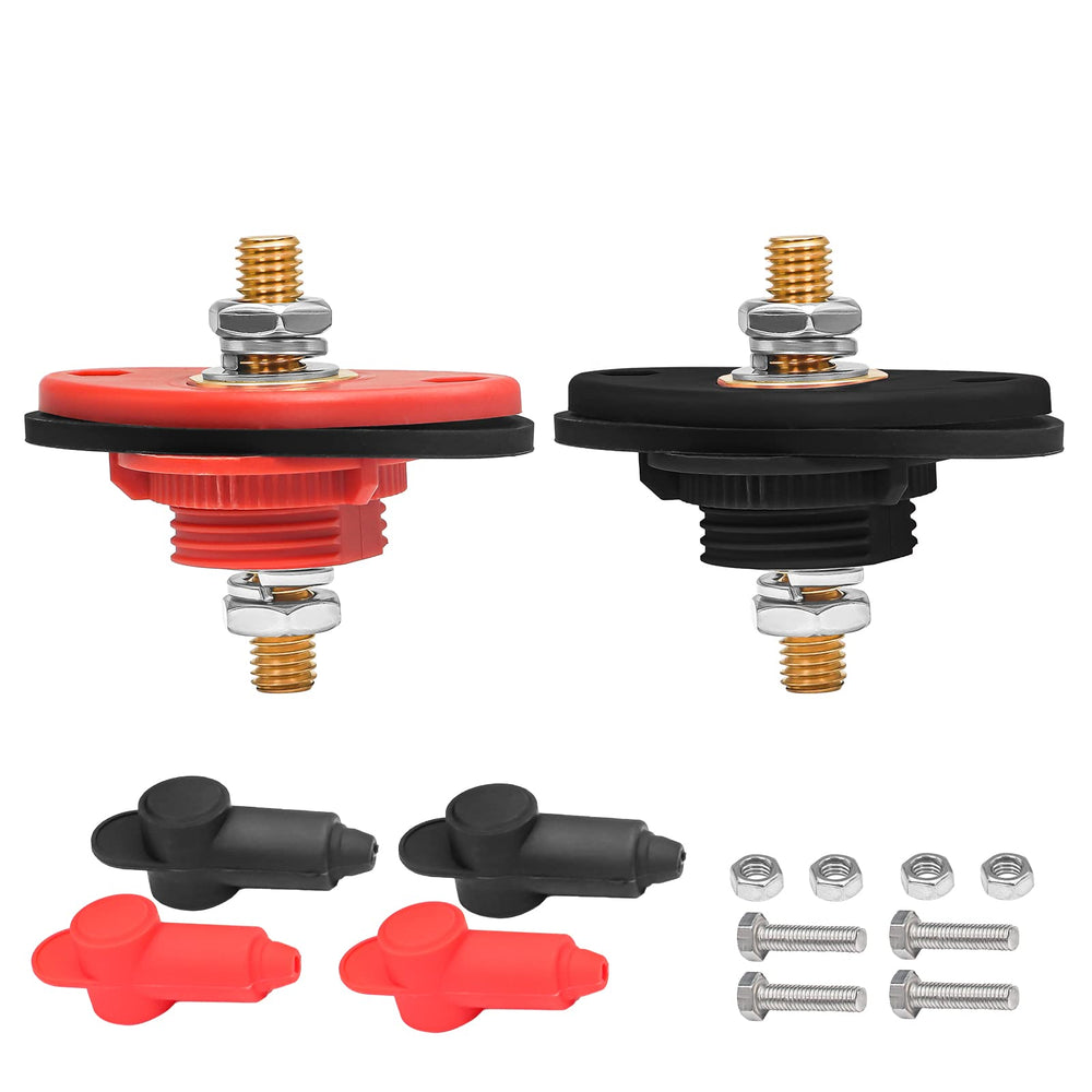 RECOIL front mount feed-thru showing flange and mounting holes, improves panel access