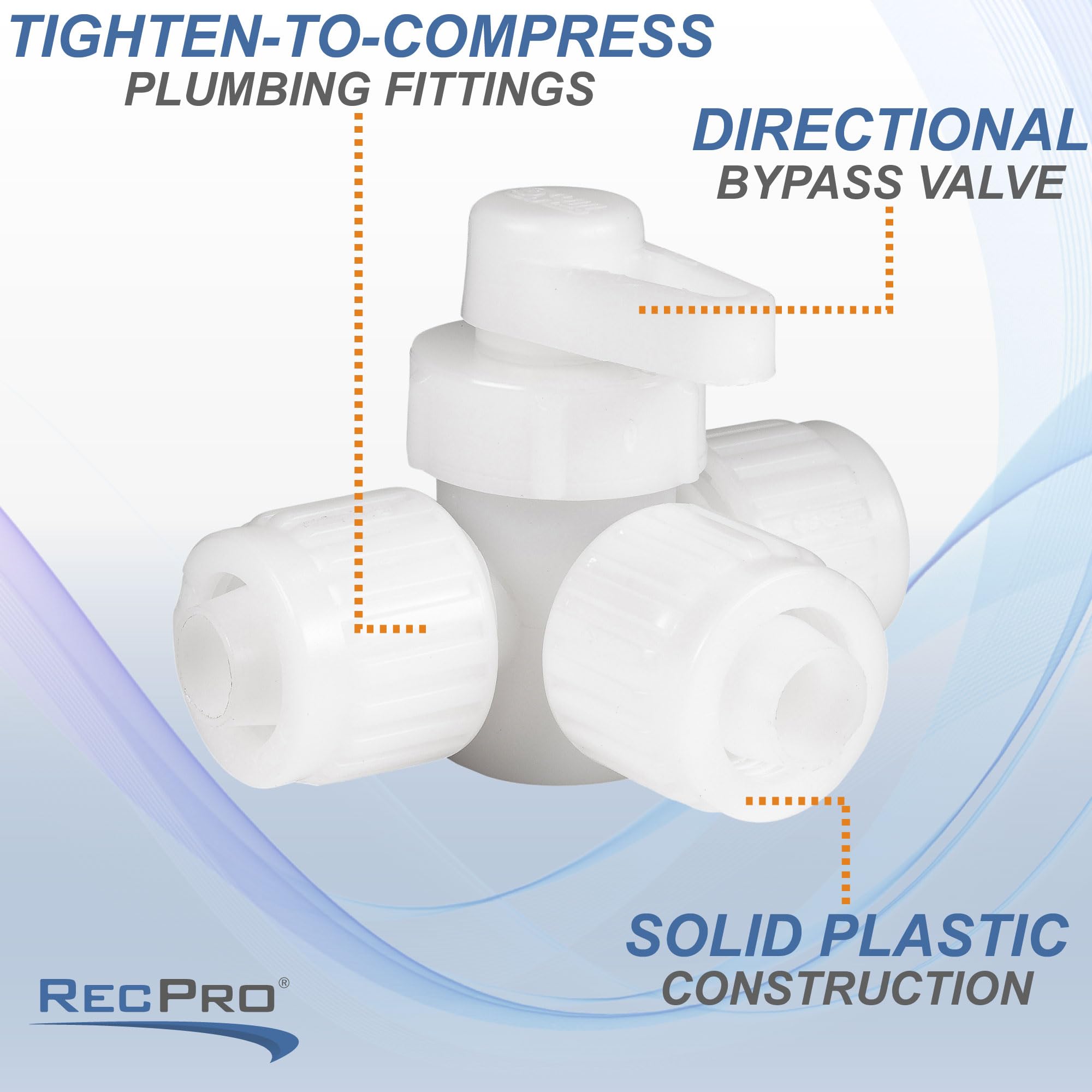 RecPro fitting in an RV service bay showing fast on-road plumbing repair