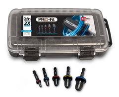 RectorSeal kit front layout showing all five color-coded bits for fast selection