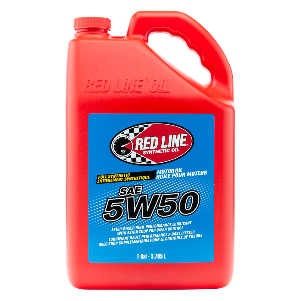 Red Line front label shows product name and benefits for quick identification