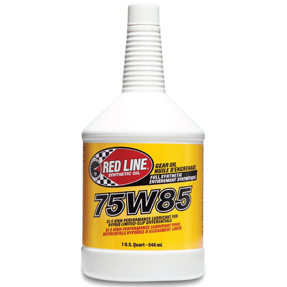 Red Line front label showing product name and benefits for easy identification