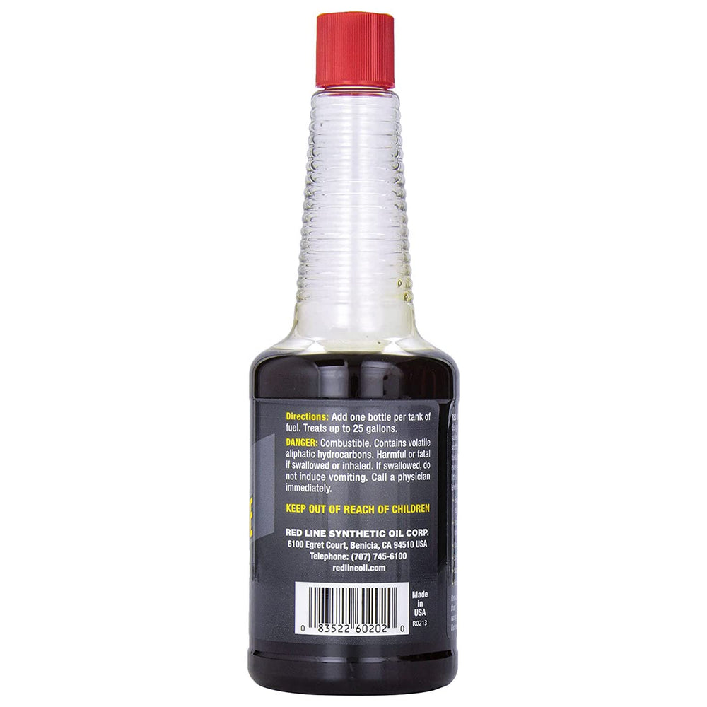 Red Line back label with directions and dosage information for safe use