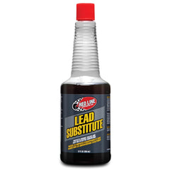 Red Line front label showing product name and key benefits for valve protection